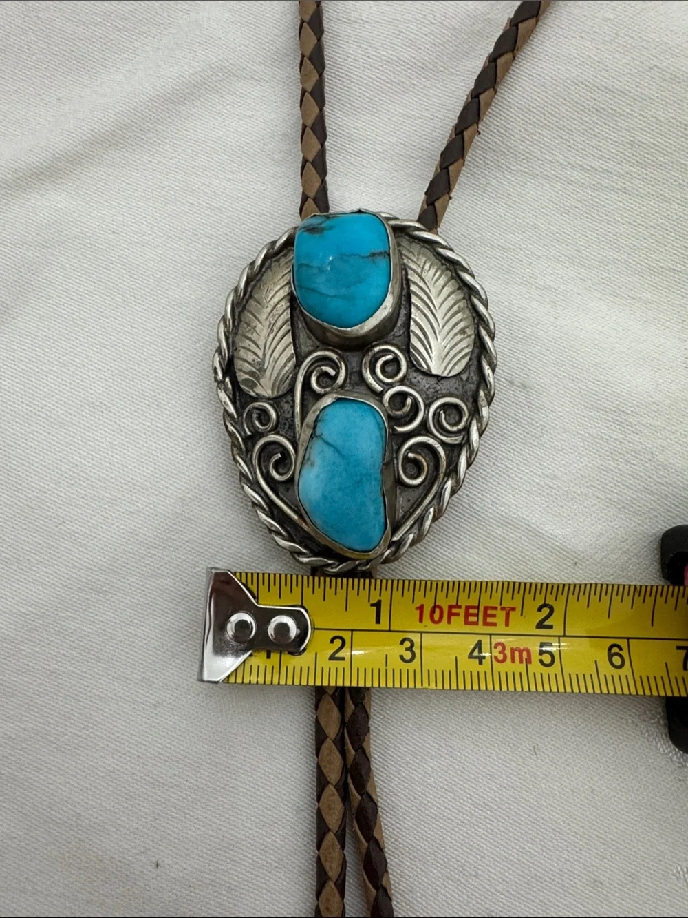 Turquoise Stone vintage Bolo Tie Necklace - Unbranded (mlb)